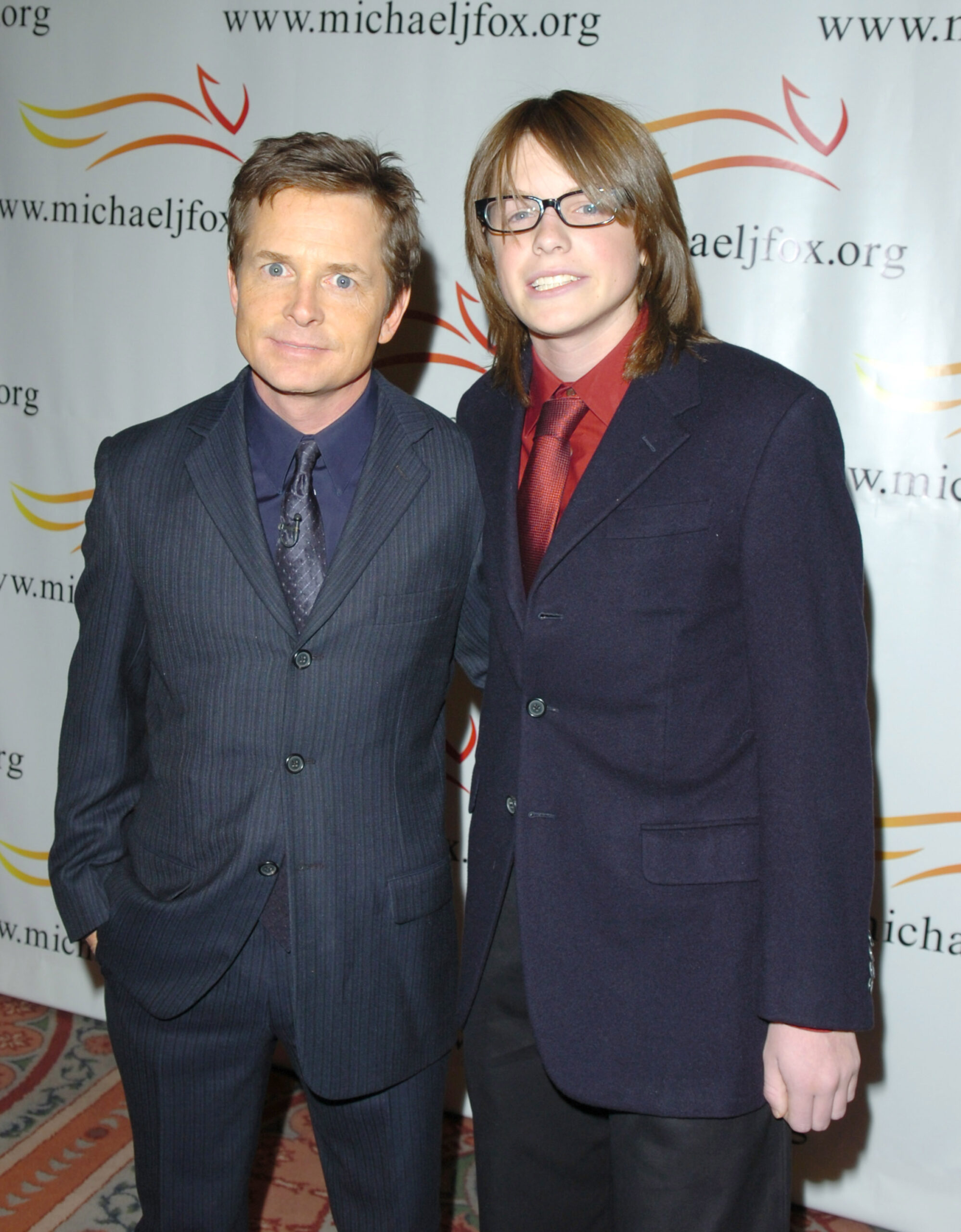 Michael J. Fox and Sam Michael Fox during the 