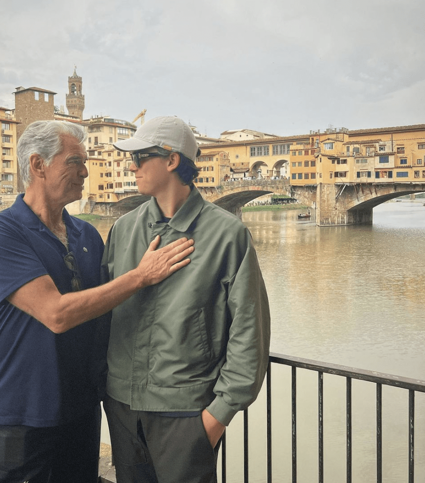 Pierce and Paris Brosnan as seen in an Instagram carousel dated June 2, 2023 | Source: Instagram.com/piercebrosnanofficial/