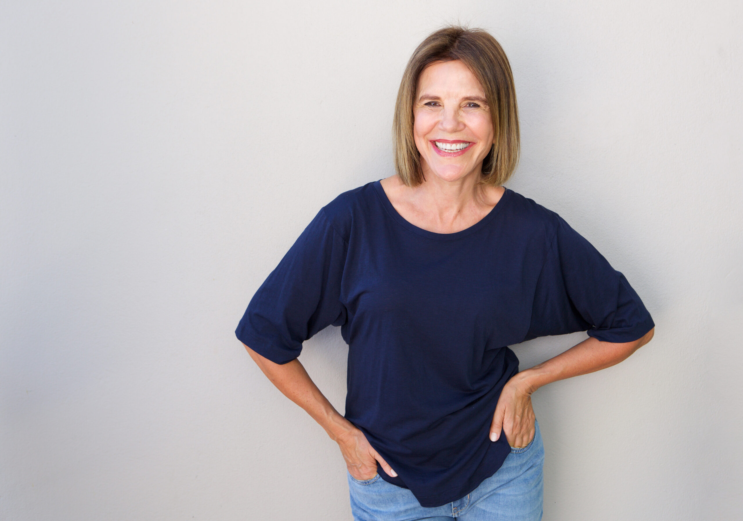 A smiling senior woman | Source: Shutterstock