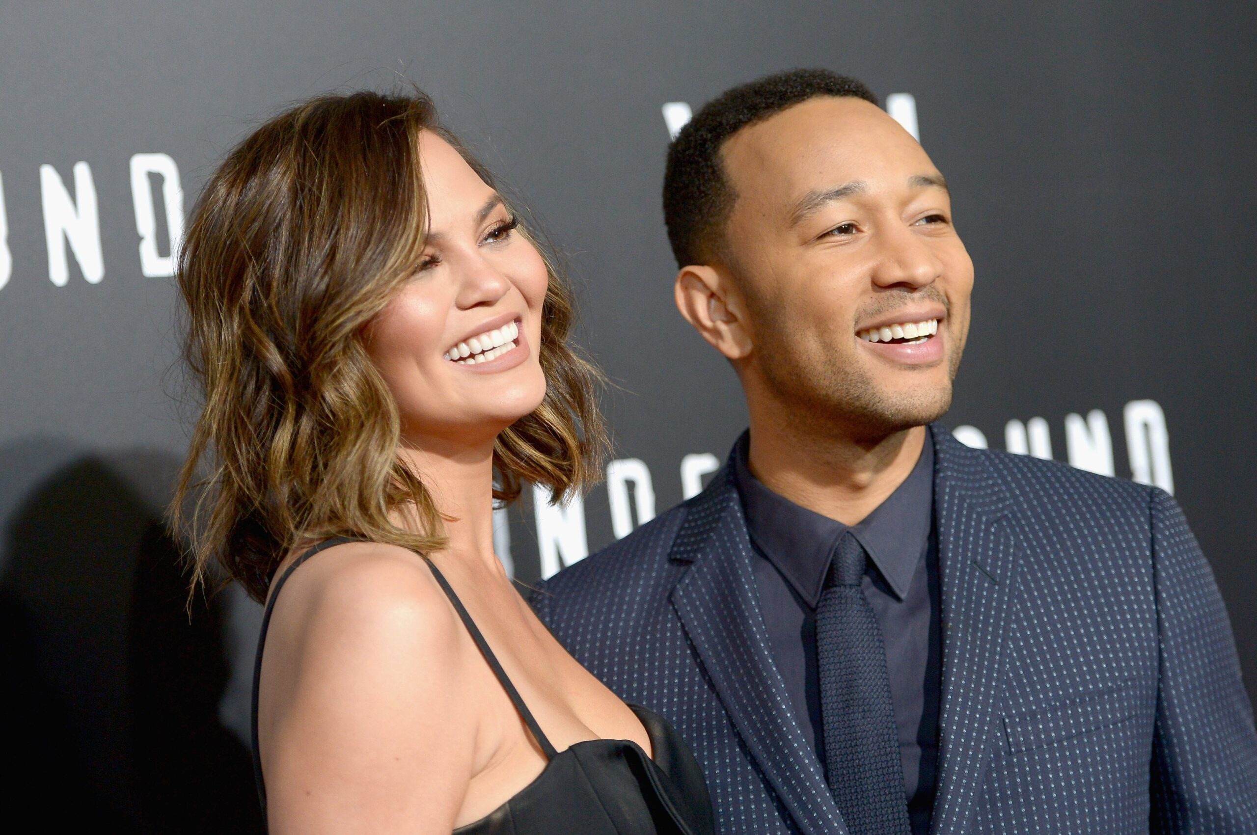 Chrissy Teigen and John Legend pictured at WGN America's 