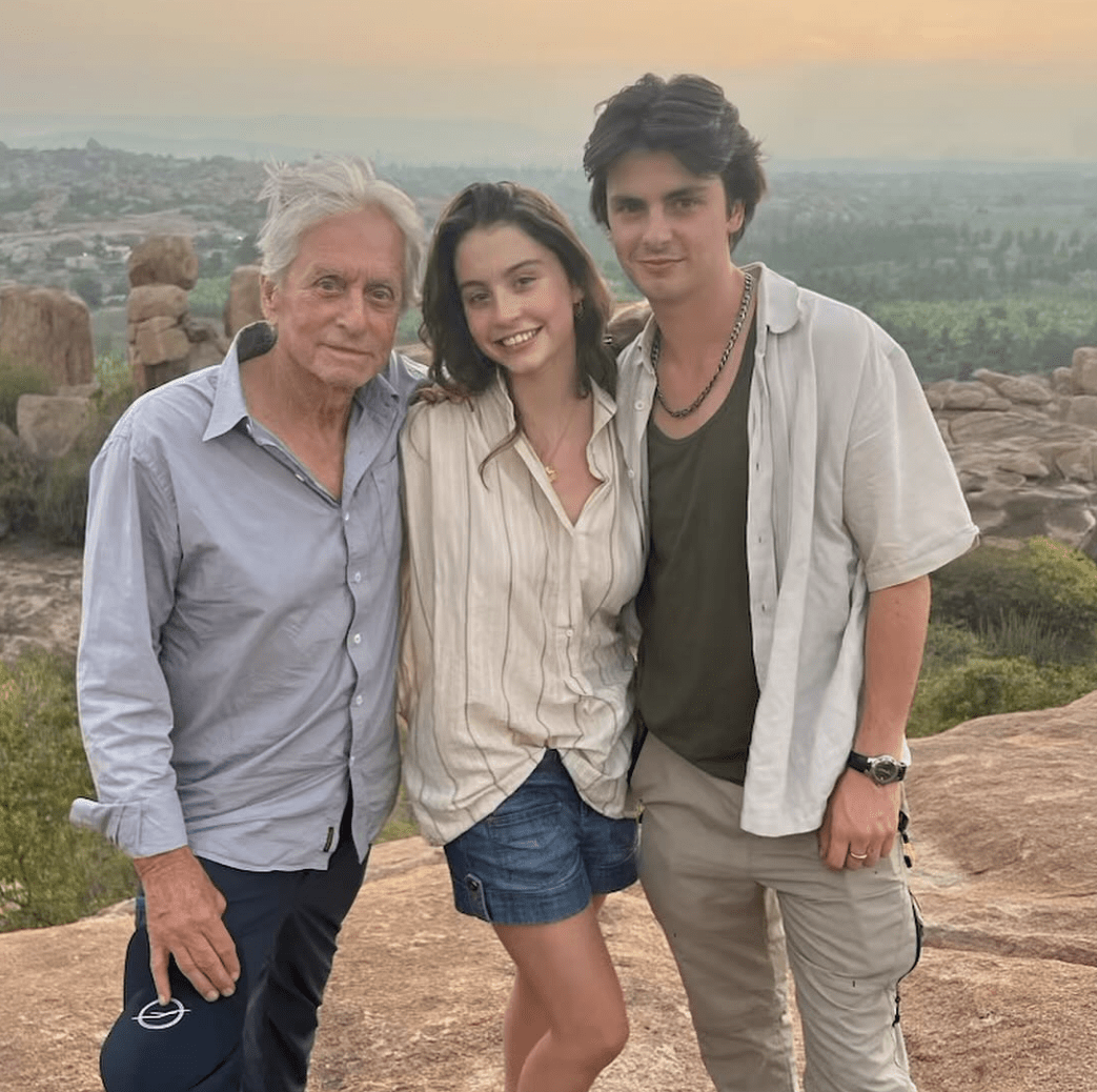 Michael Douglas, Carys Douglas, and Dylan Douglas | Source: Instagram.com/michaelkirkdouglas/