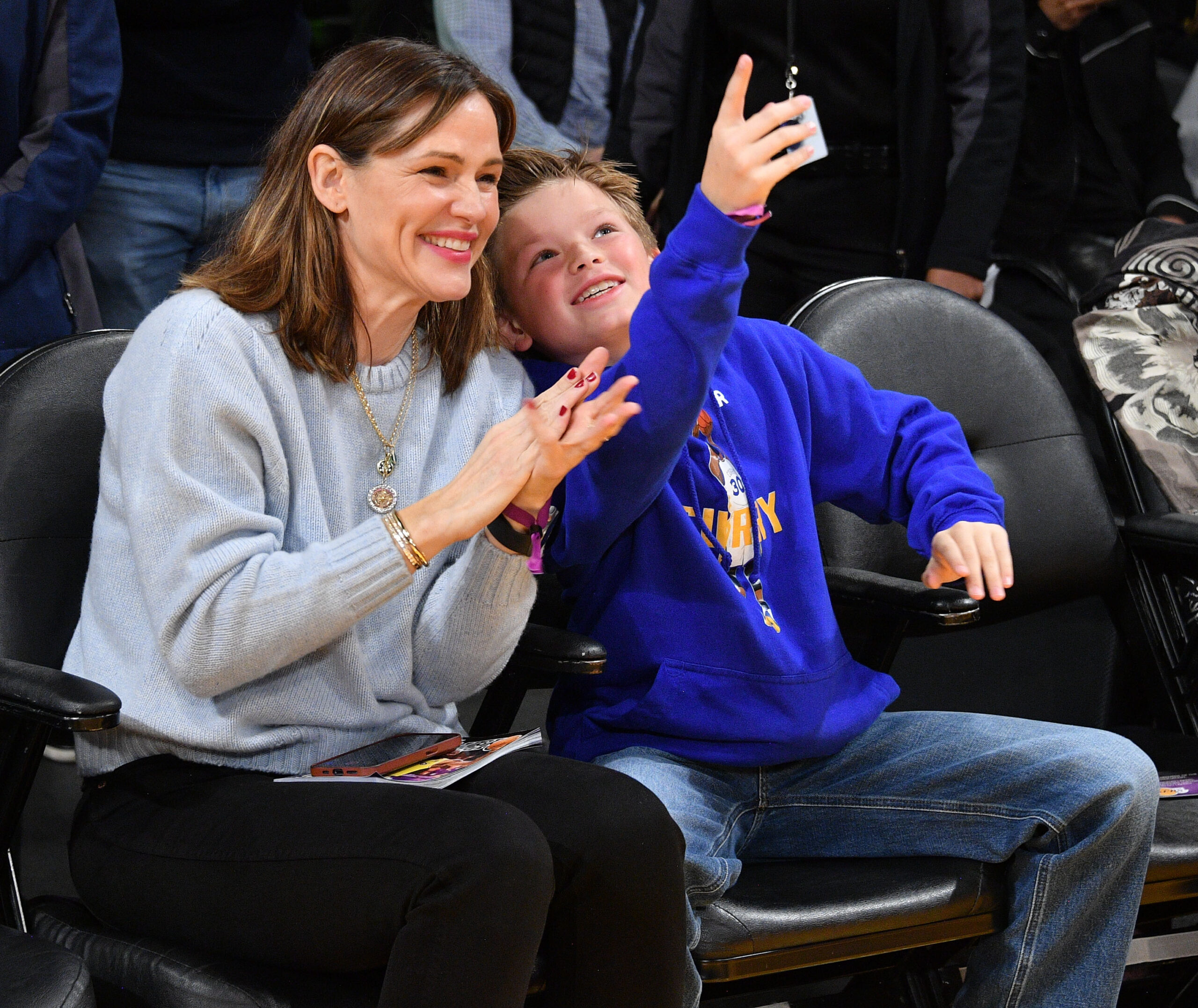 Jennifer Garner and Samuel Garner Affleck in Los Angeles, California on March 05, 2023 | Source: Getty Images