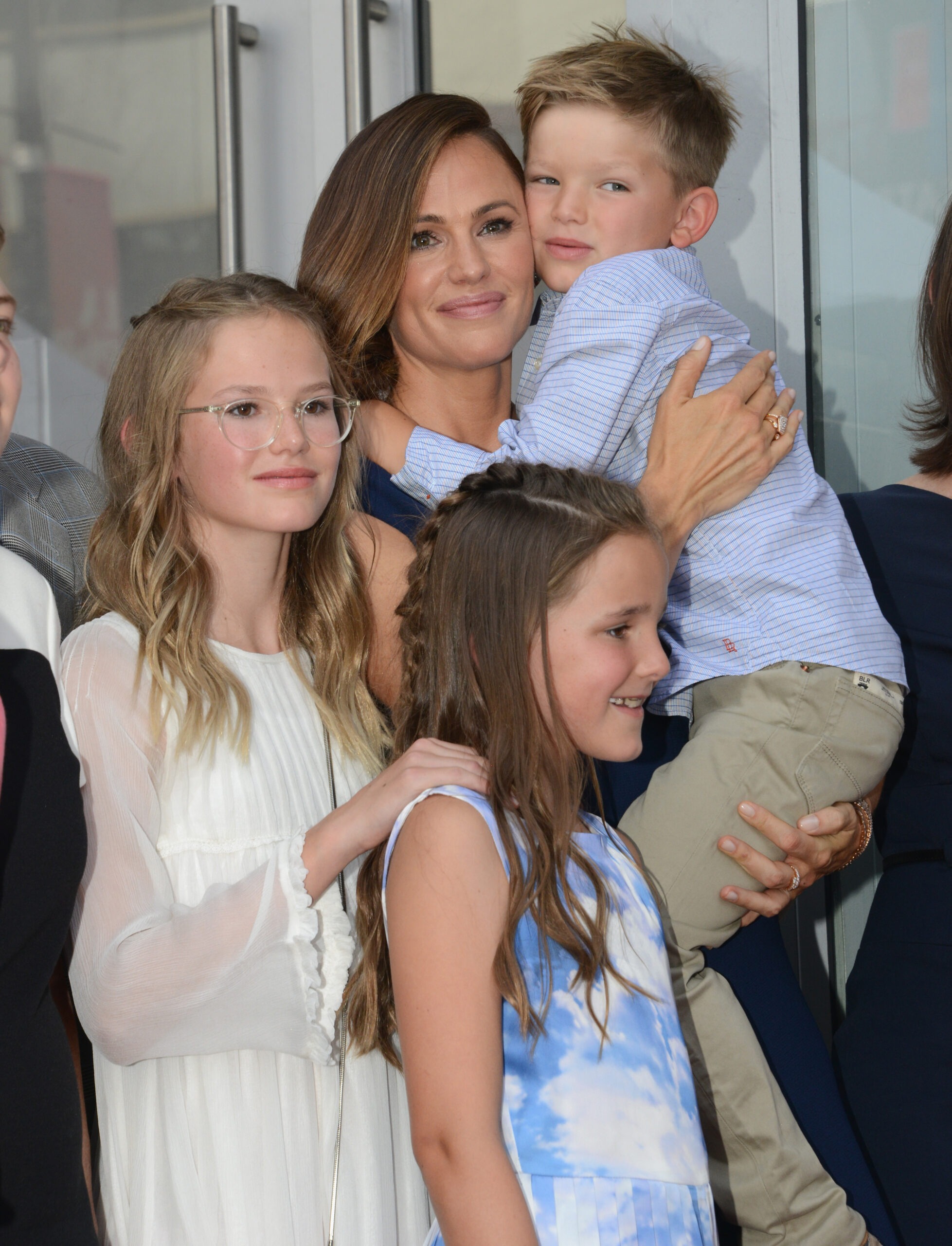 Jennifer Garner, Violet Affleck, Samuel Garner Affleck and Seraphina Rose Elizabeth Affleck in Hollywood, California on August 20, 2018 | Source: Getty Images