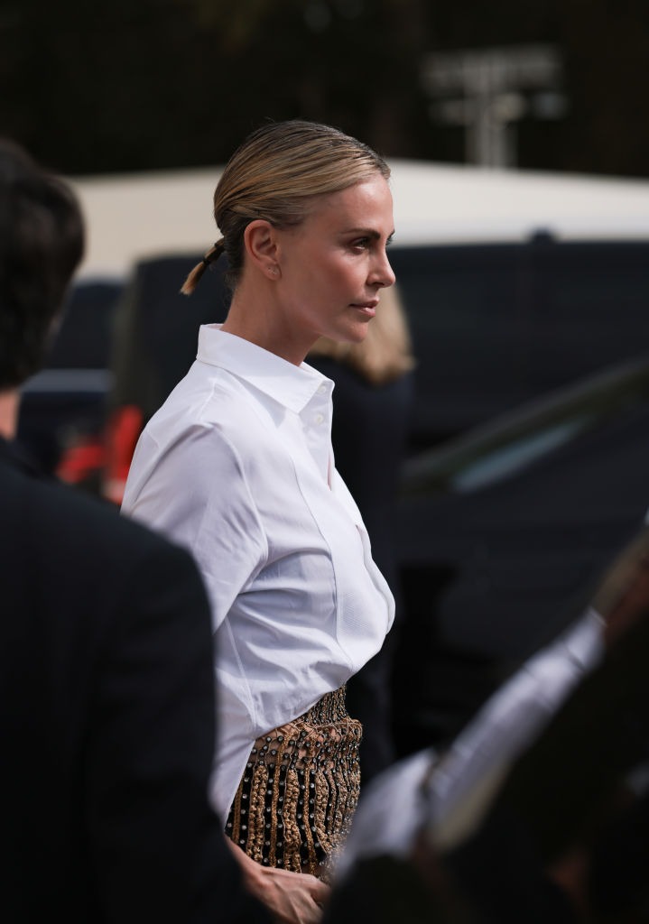 Charlize Theron at Christian Dior Ready To Wear Spring 2024 held at the Jardin des Tuileries on September 26, 2023, in Paris, France.| Source: Getty Images