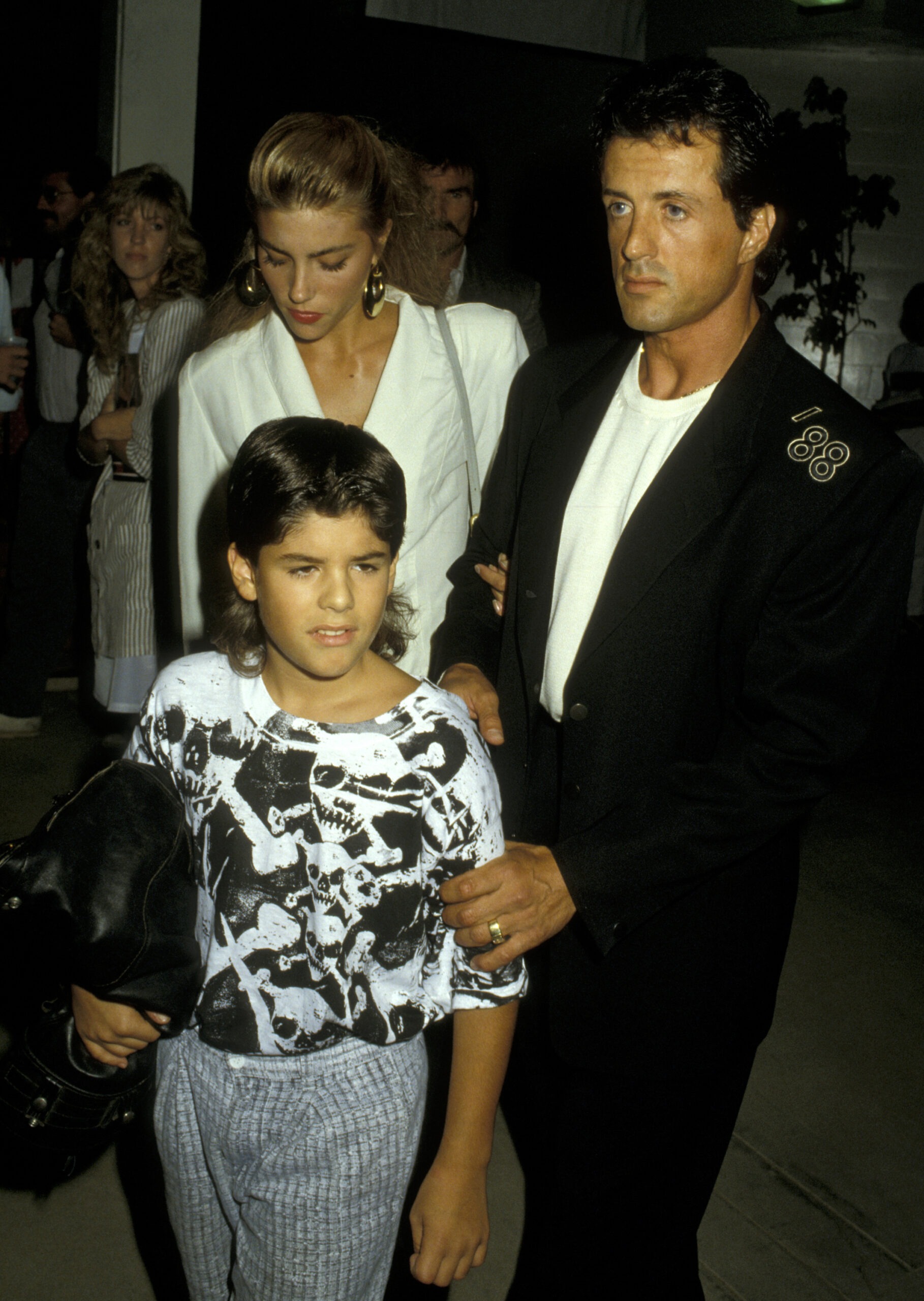 Jennifer Flavin Sylvester Stallone and his son Sage Stallone at a polo match in 1988 | Source: Getty Images